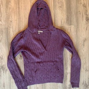 Purple hooded sweater